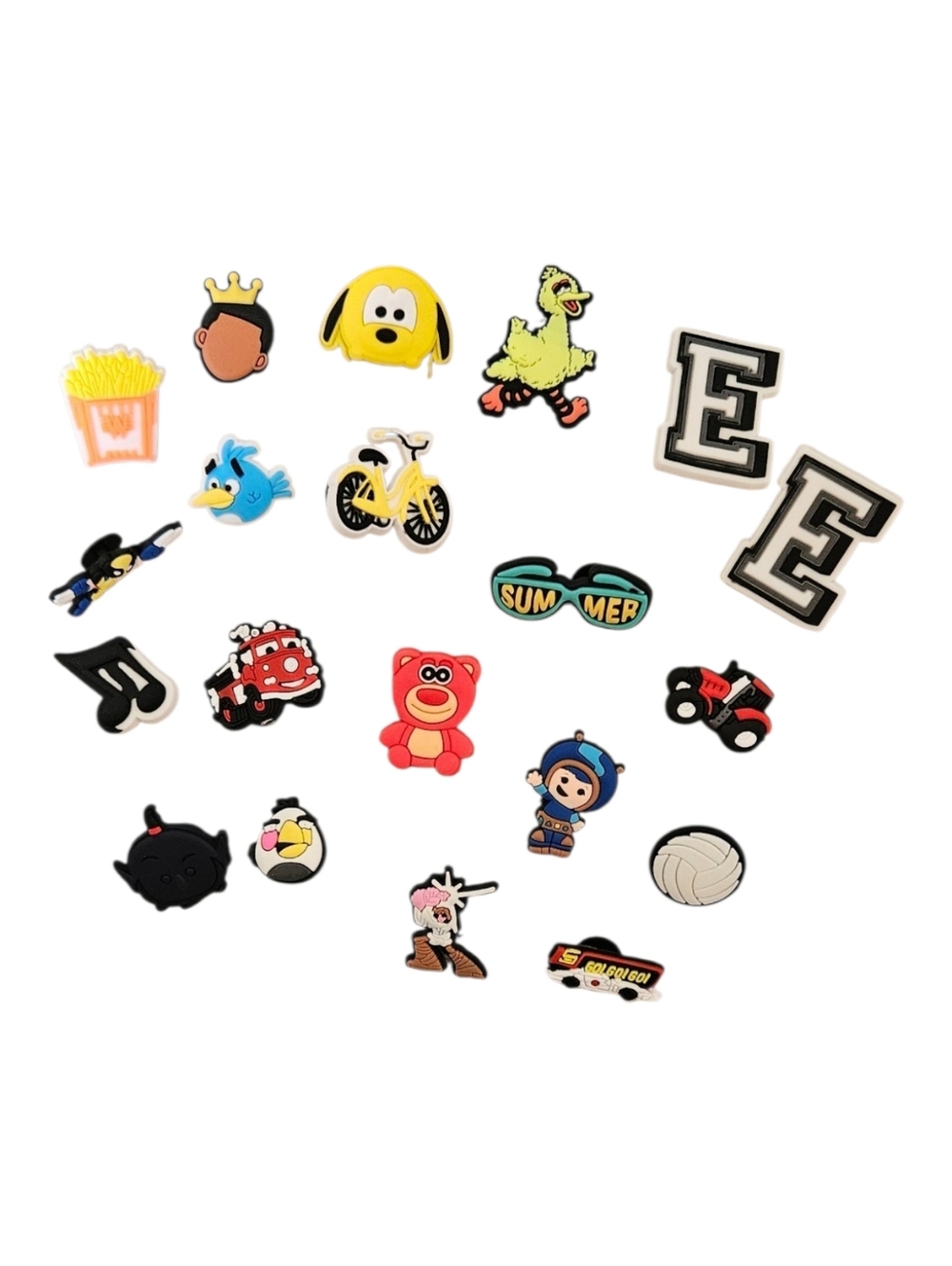20pc Variety Pack Shoe Charms – Disney, Angry Birds, & More - NWT